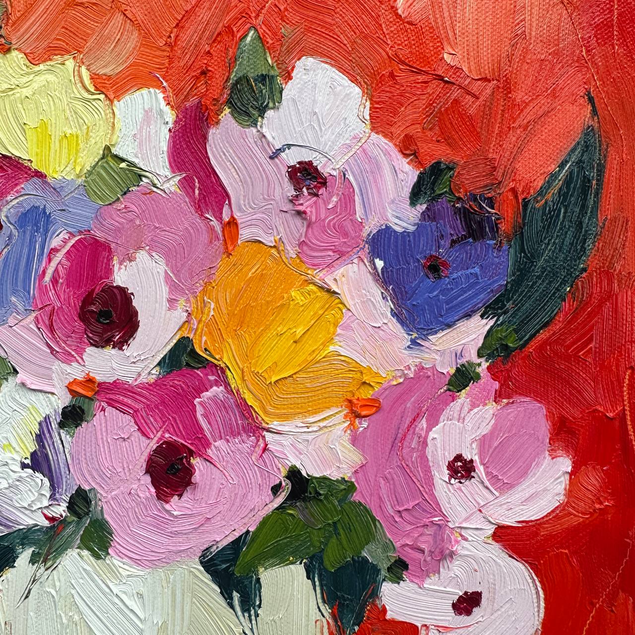 Flowers on Orange