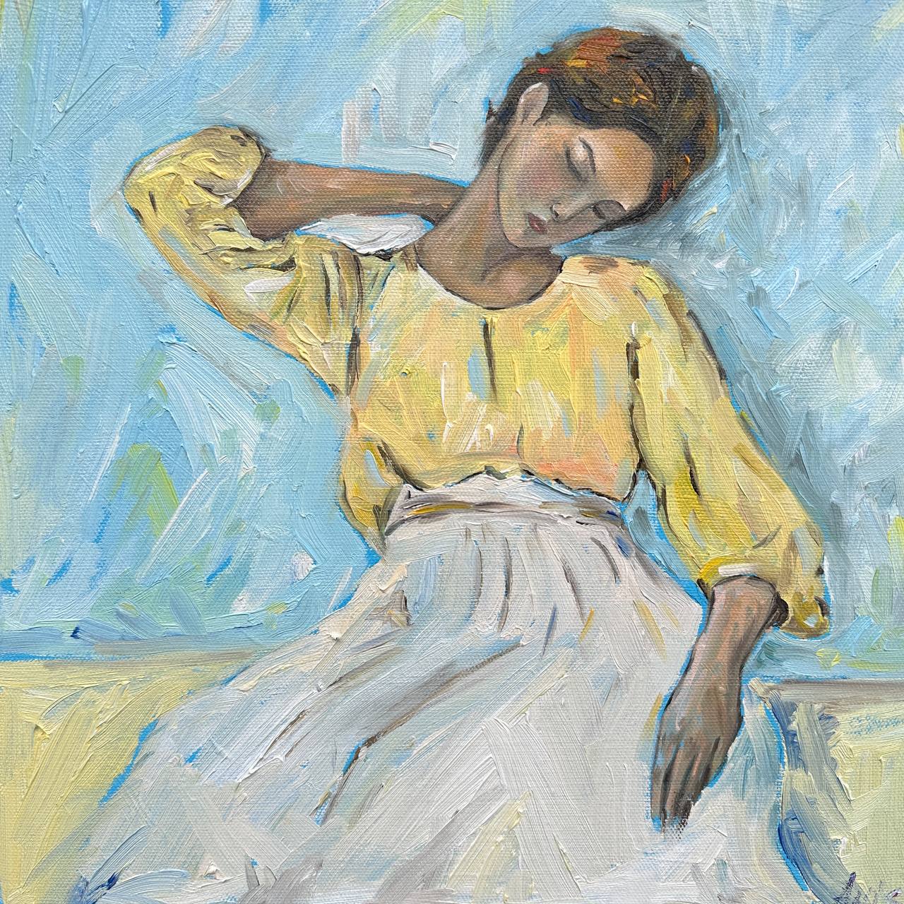 Woman in a Yellow Blouse