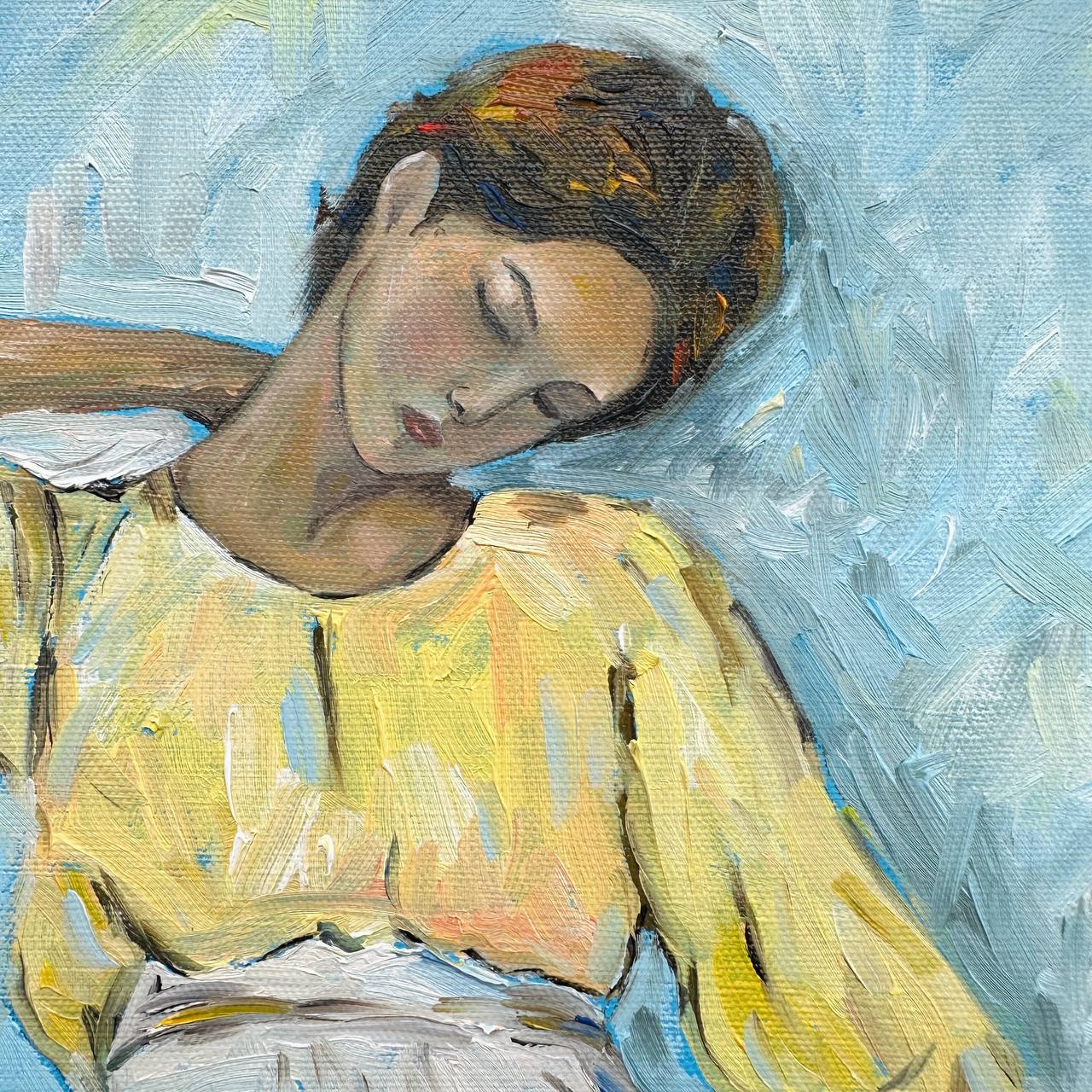 Woman in a Yellow Blouse