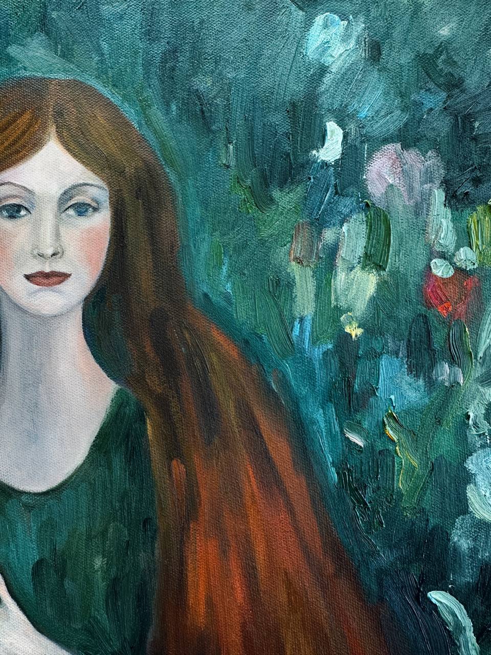 Red-Haired Woman in the Forest
