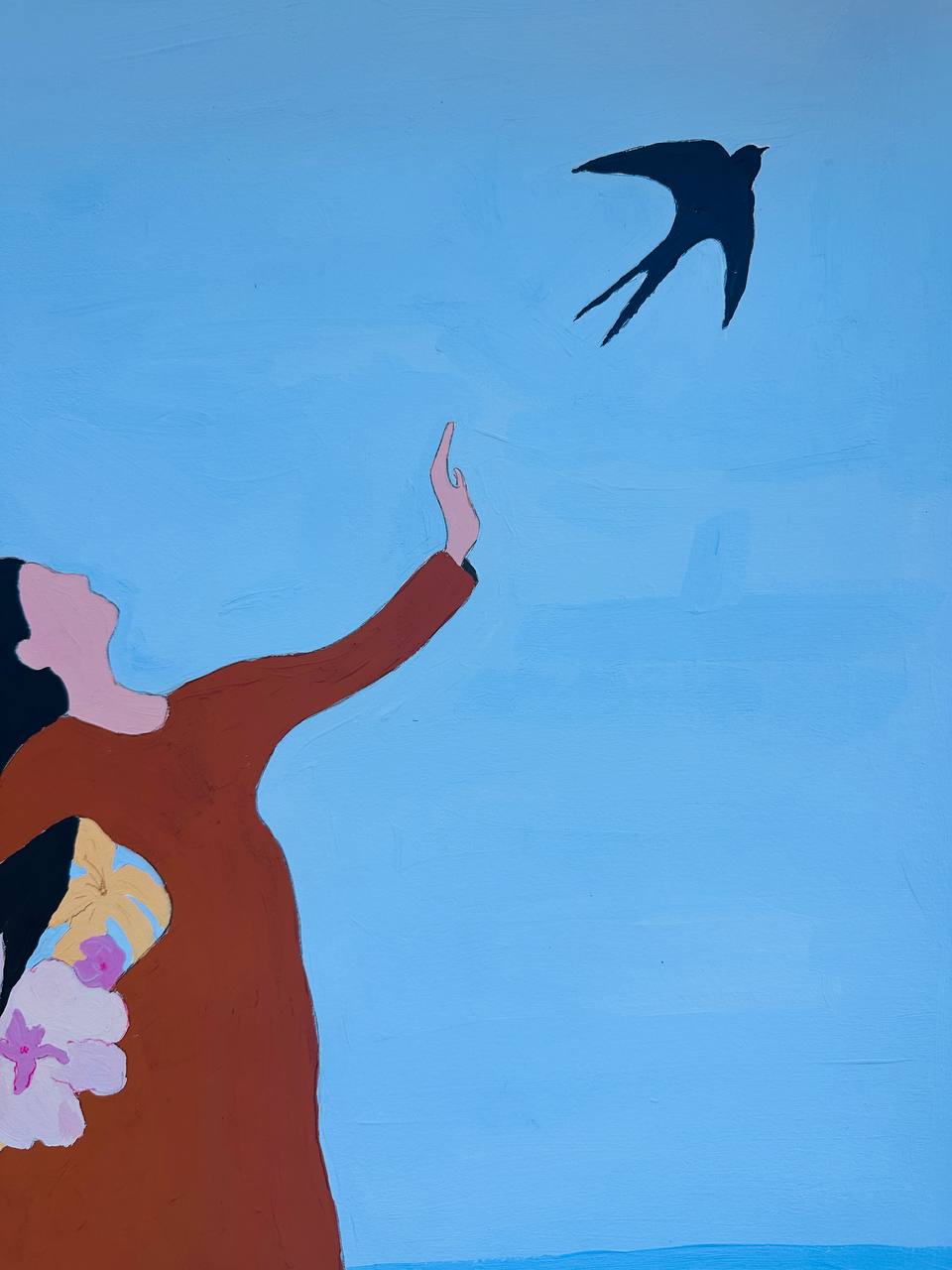 Girl with a Swallow