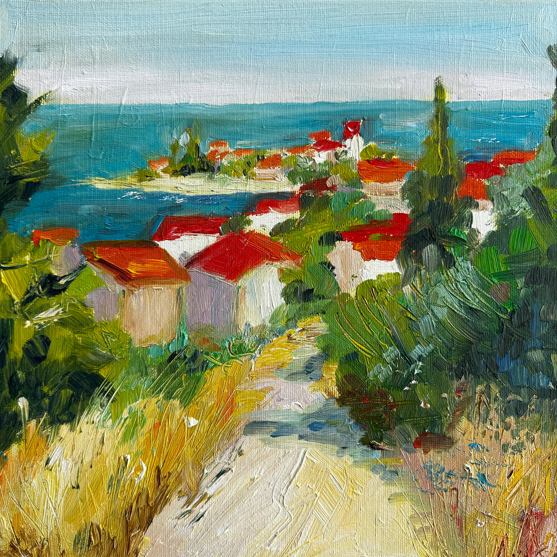 Sunlit Path to the Sea