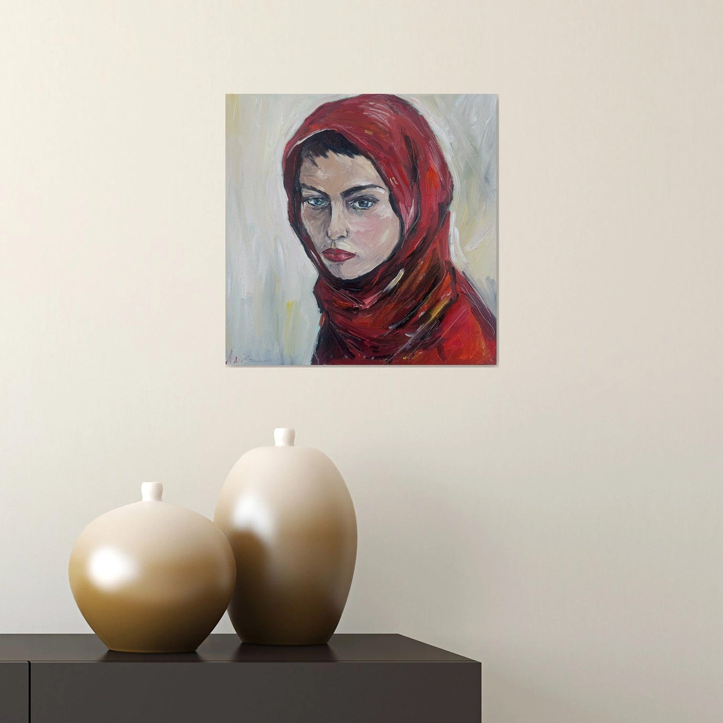 Woman in a Red Headscar