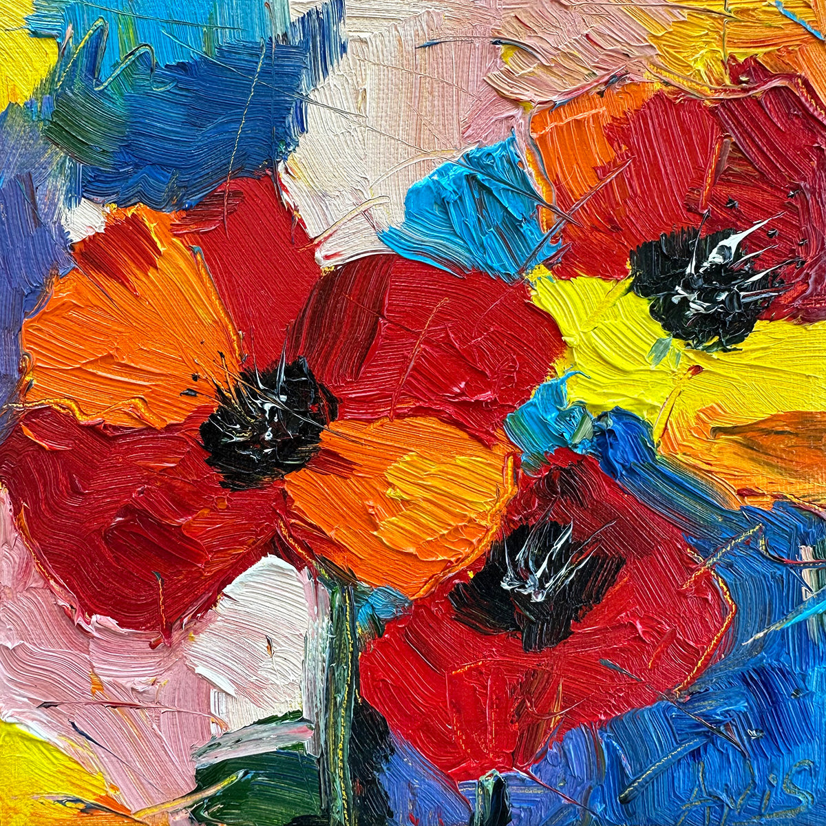 Abstract Bright Flowers