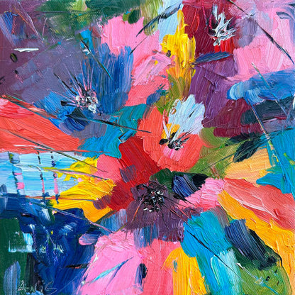 Abstract Floral Fireworks