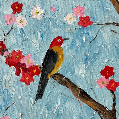 Blooming Tree and Birds