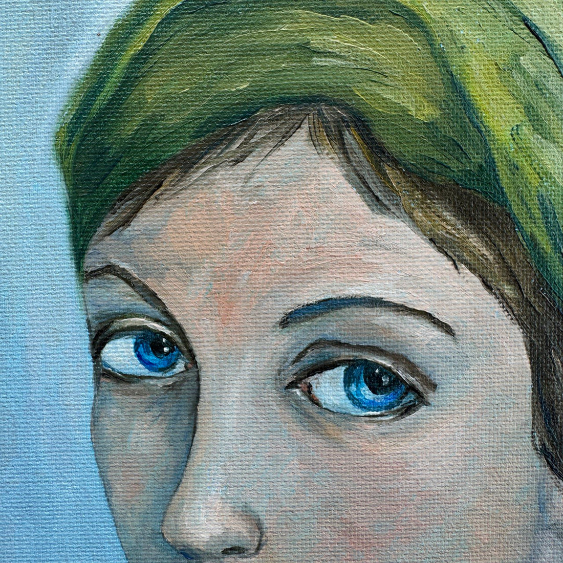 Woman in a Green Headscarf