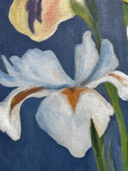 Iris in Grey and Blue