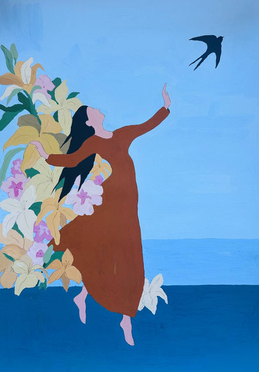 Girl with a Swallow