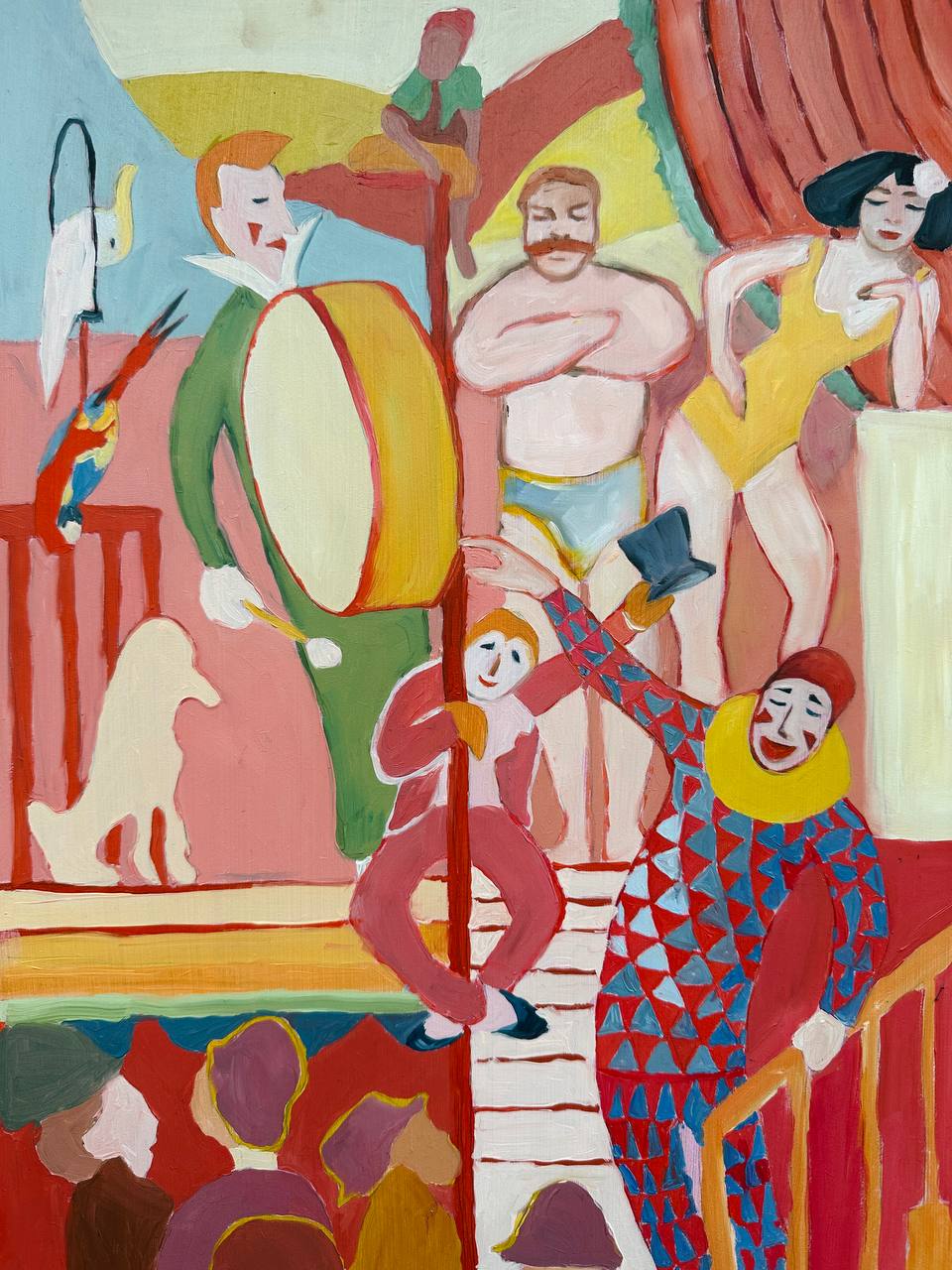 Iris en gris et bleu