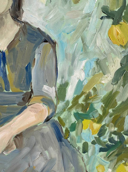 Blumenstrauß in einer weißen Vase