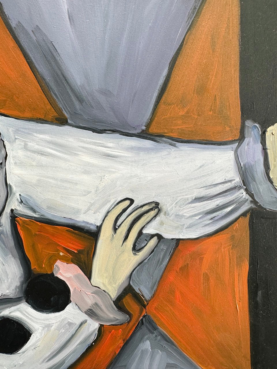 Iris en gris et bleu