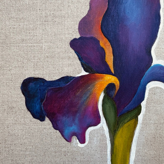 Blumenstrauß in einer weißen Vase