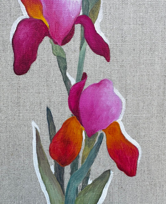 Blumenstrauß in einer weißen Vase