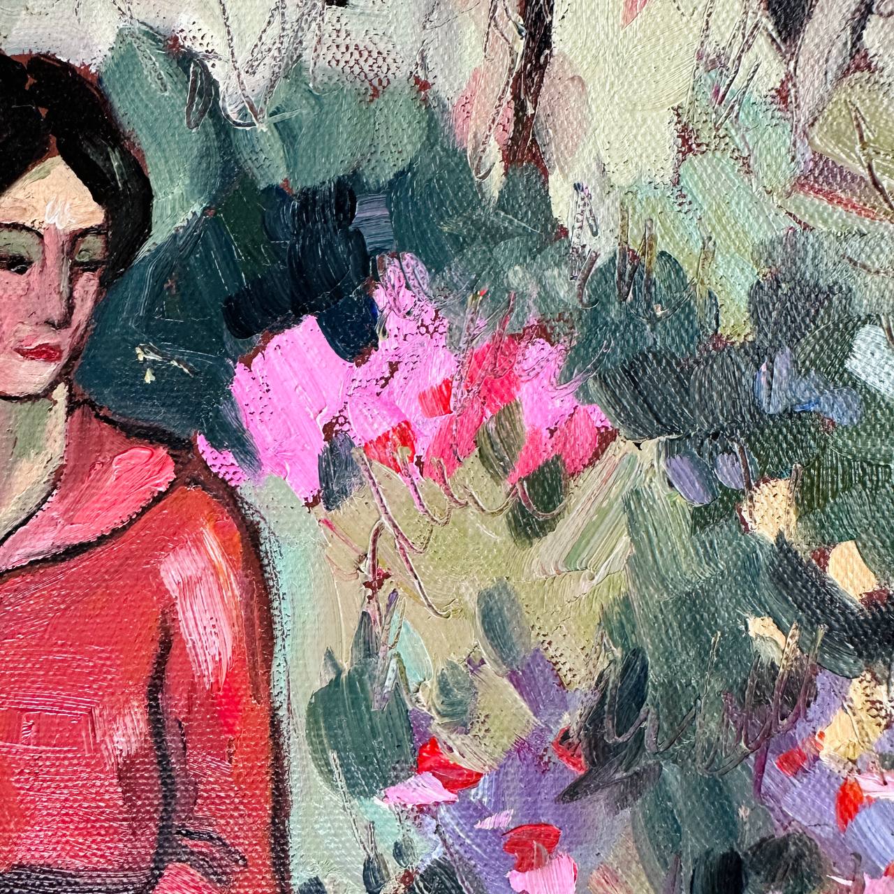 Woman in the Flower Garden