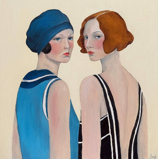 Femme au foulard vert