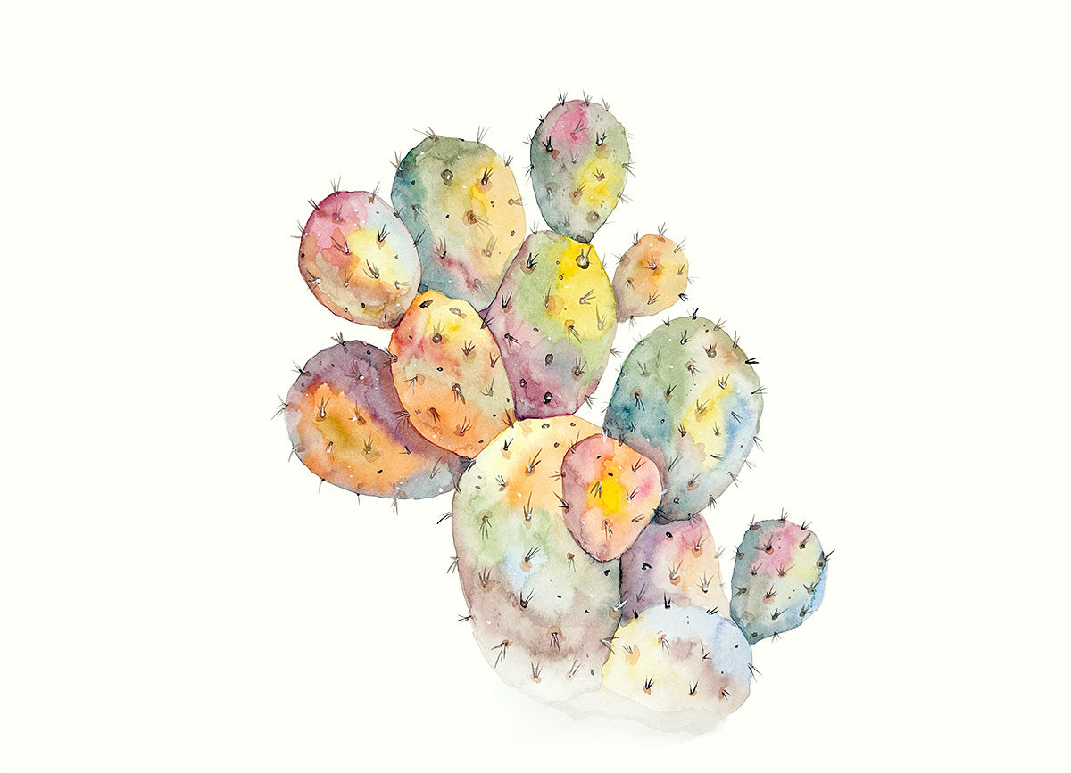 Watercolor Cactus 5