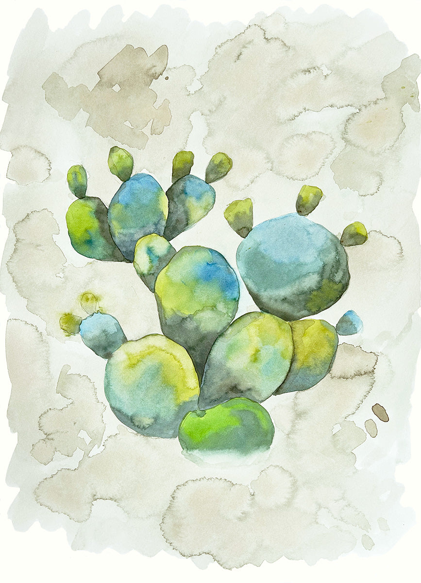 Watercolor Cactus 2