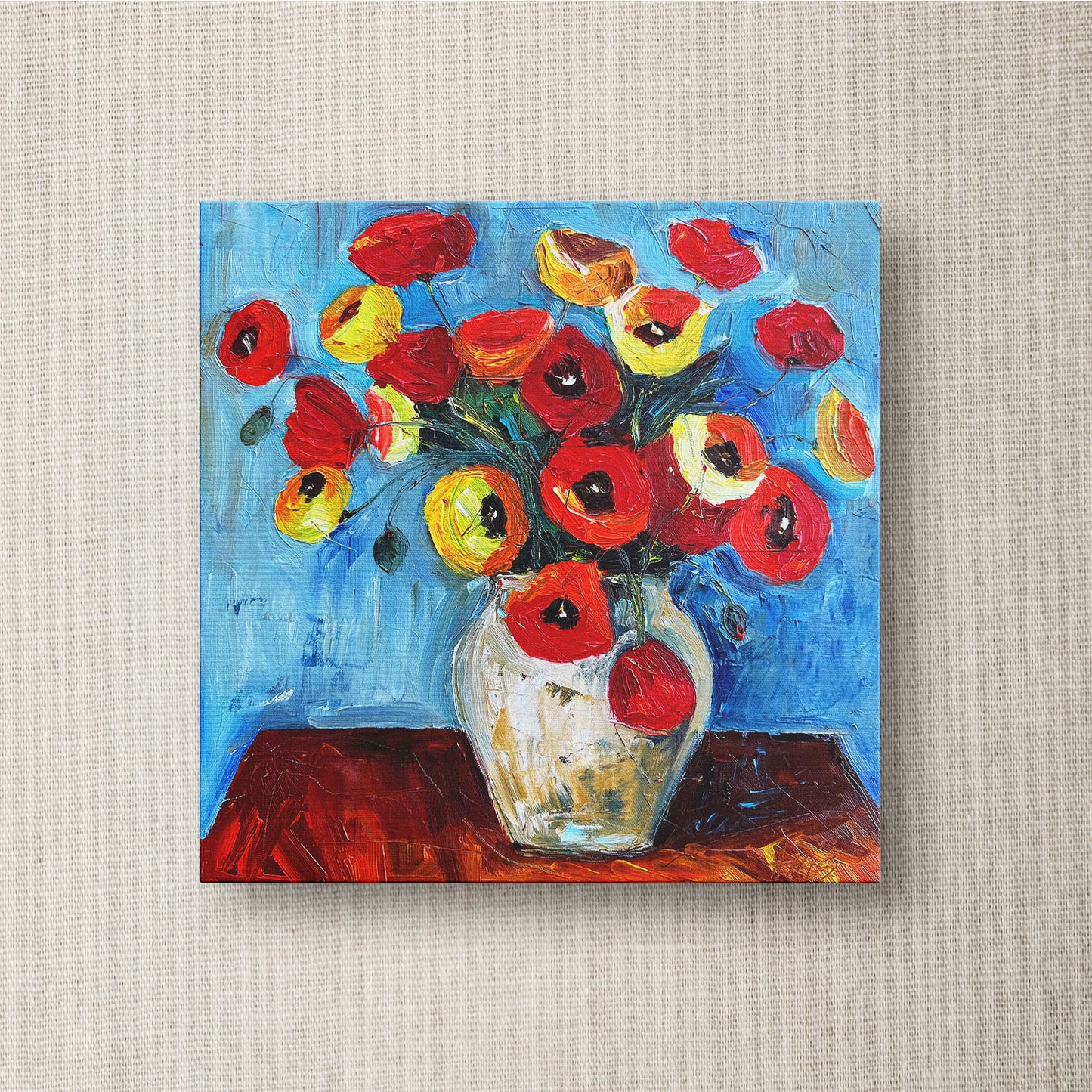 Vase with Poppy Flowers