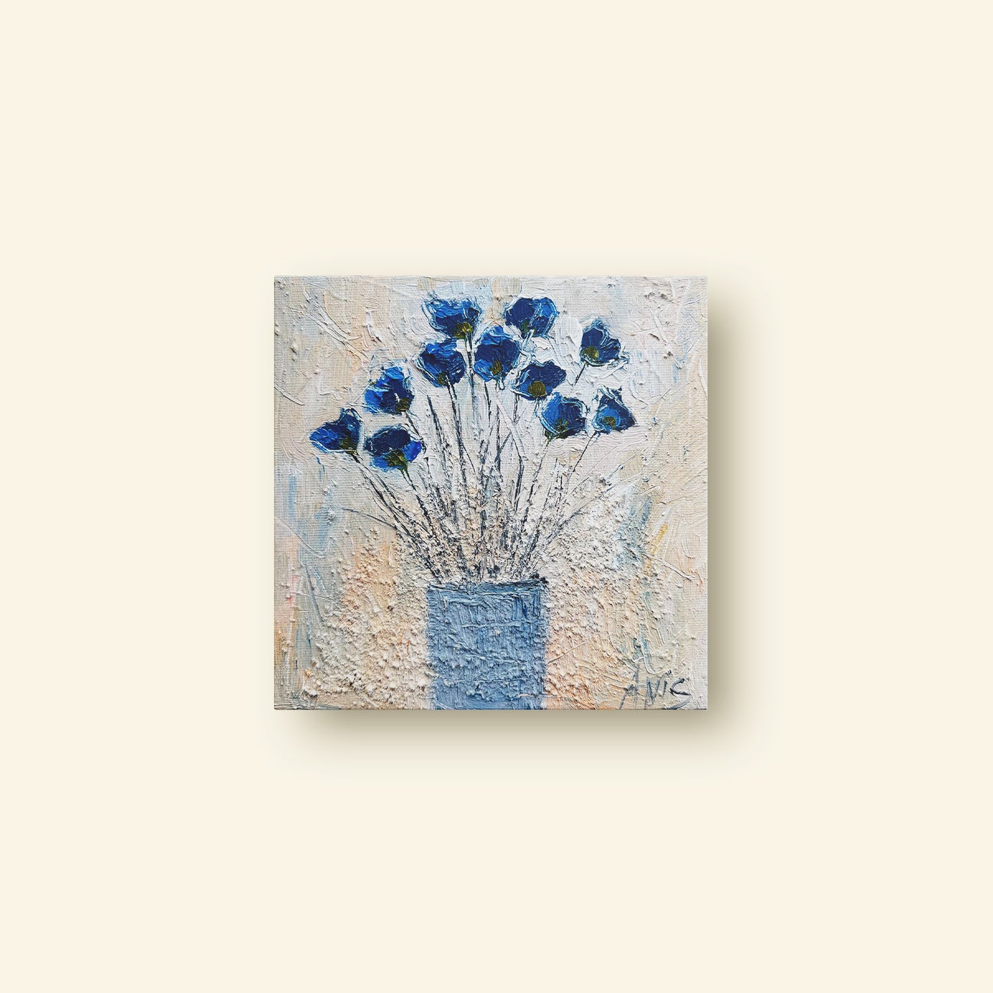 Blue Flowers in a Vase